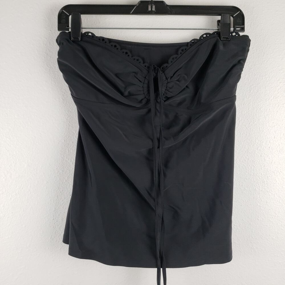 Fantasizer Suit‎ Women's 12 Halter Neck Strapless Tankini Top Black Flattering